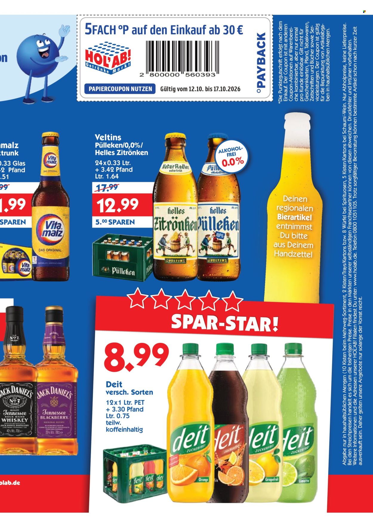 Leták Hol'ab! Getränkemarkt - 12.10.2026 - 17.10.2026. Strana 3