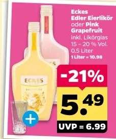 Eckes Edler Eierlikör oder Pink Grapefruit