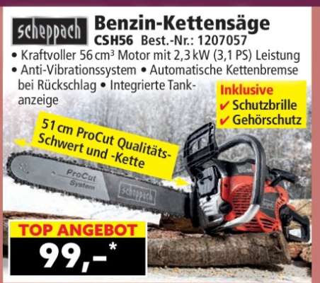 Benzin-Kettensäge