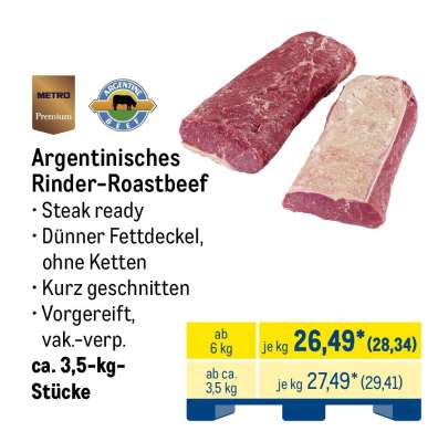 Argentinisches Rinder-Roastbeef