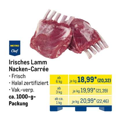 Irisches Lamm Nacken-Carrée