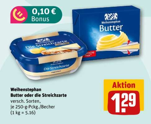 WEIHENSTEPHAN Butter oder Die Streichzarte