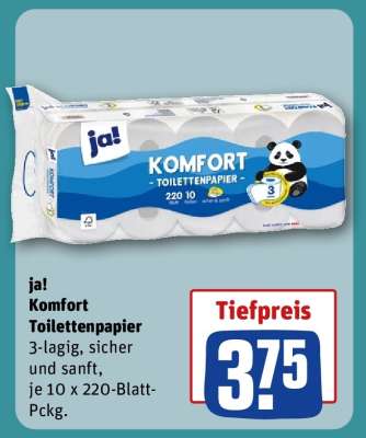 ja! Komfort Toilettenpapier