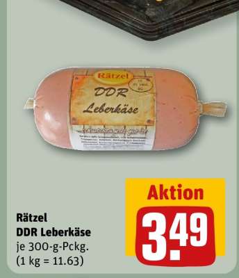 Rätzel DDR Leberkäse