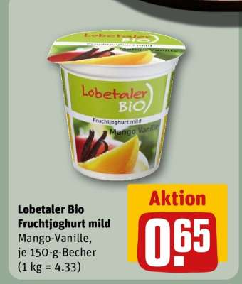 Lobetaler Bio Fruchtjoghurt mild