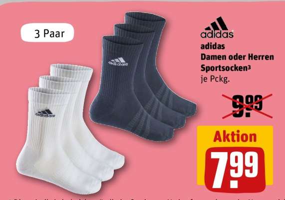 adidas Damen oder Herren Sportsocken