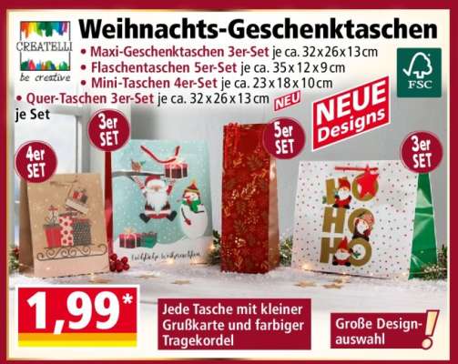 Weihnachts-Geschenktaschen