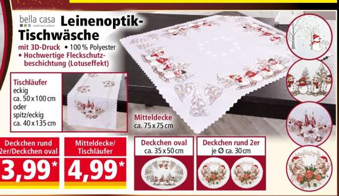Mitteldecke/Tischläufer