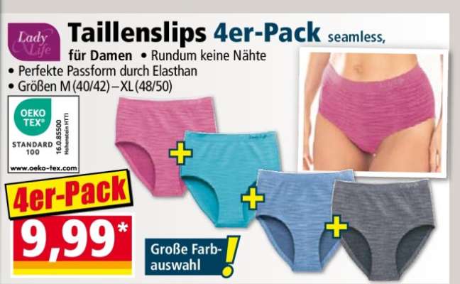 Taillenslips 4er-Pack
