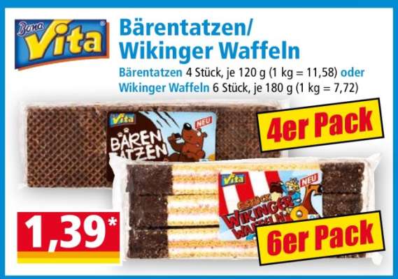 Bärentatzen/ Wikinger Waffeln