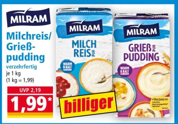 Milchreis/Grießpudding
