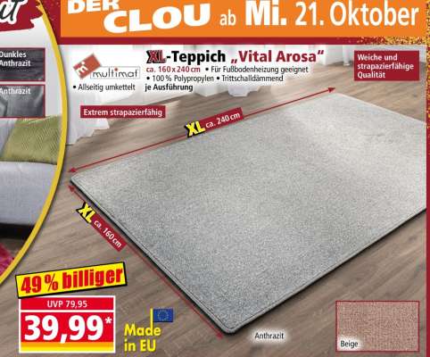 XL-Teppich „Vital Arosa“