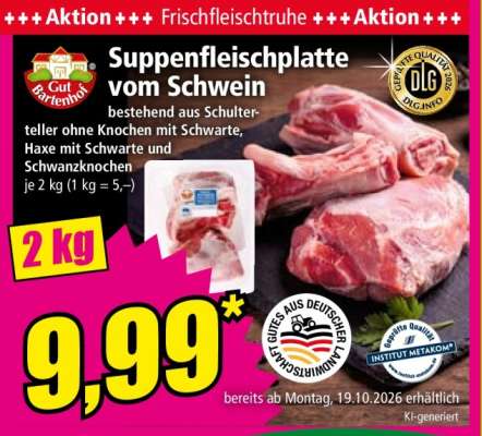 Suppenfleischplatte vom Schwein