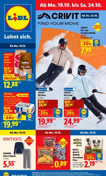 Prospekte Lidl - 19.10.2026 - 24.10.2026.