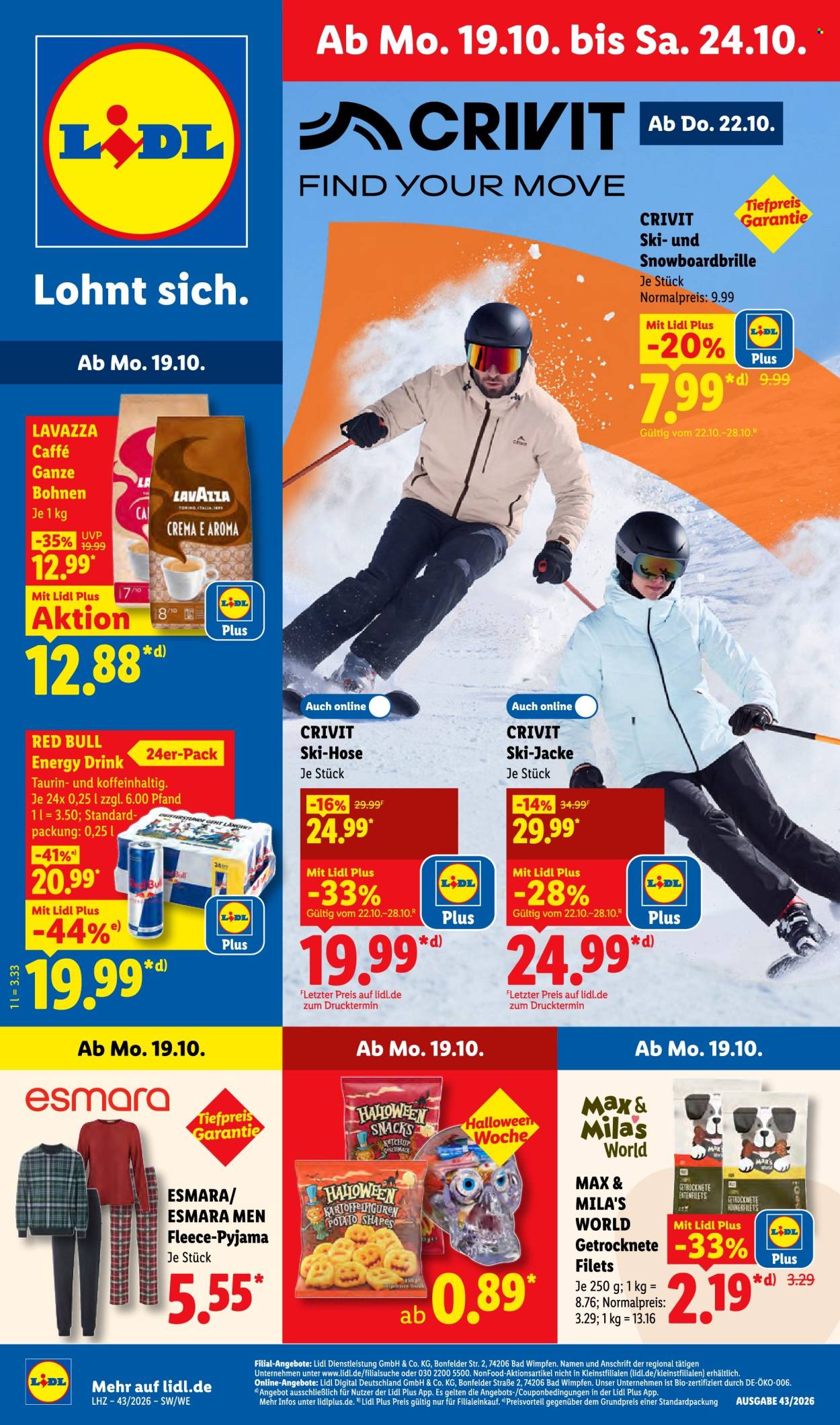 Leták Lidl - 19.10.2026 - 24.10.2026. Strana 1