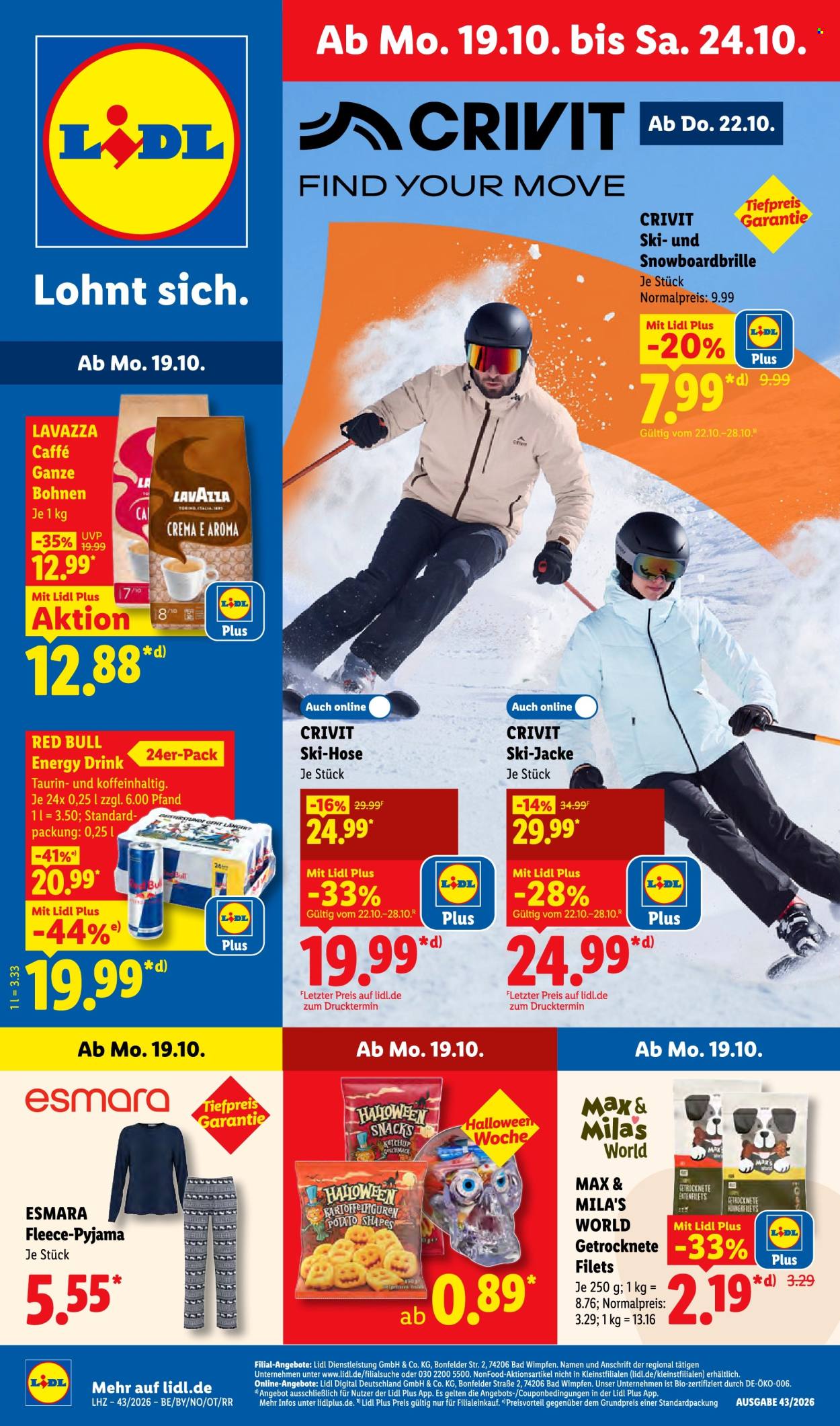 Lidl Prospekte  - 19.10.2026 - 24.10.2026. Seite 1