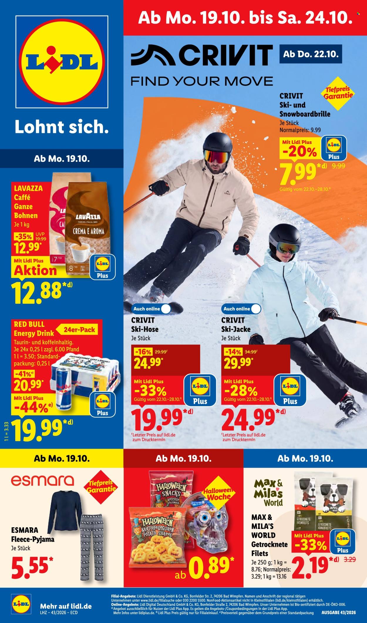 Leták Lidl - 19.10.2026 - 24.10.2026. Strana 1