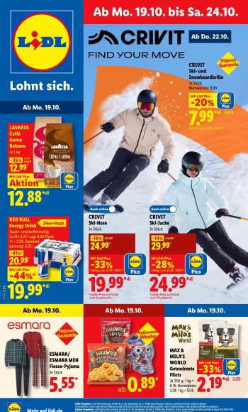 Prospekte Lidl - 19.10.2026 - 24.10.2026.