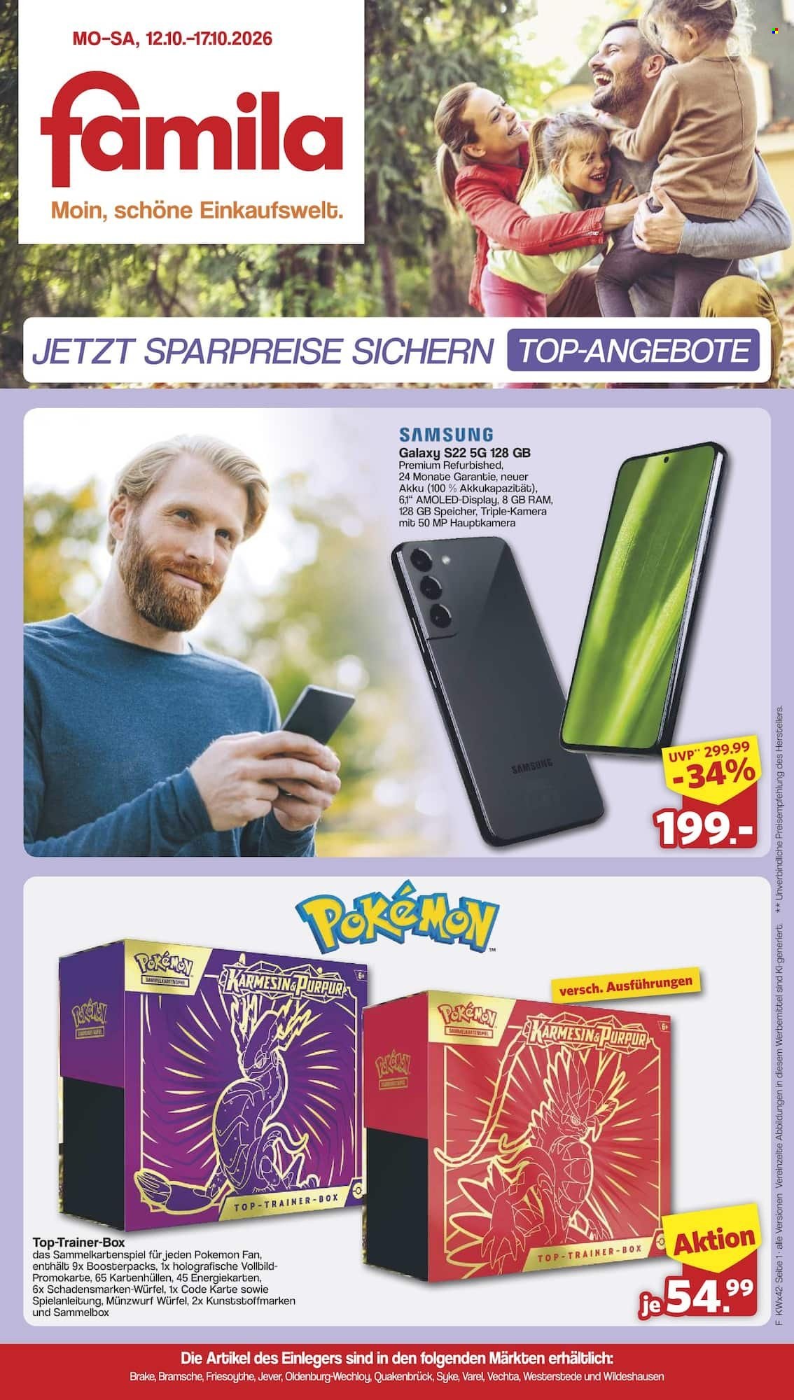 famila Prospekte  - 12.10.2026 - 17.10.2026. Seite 1