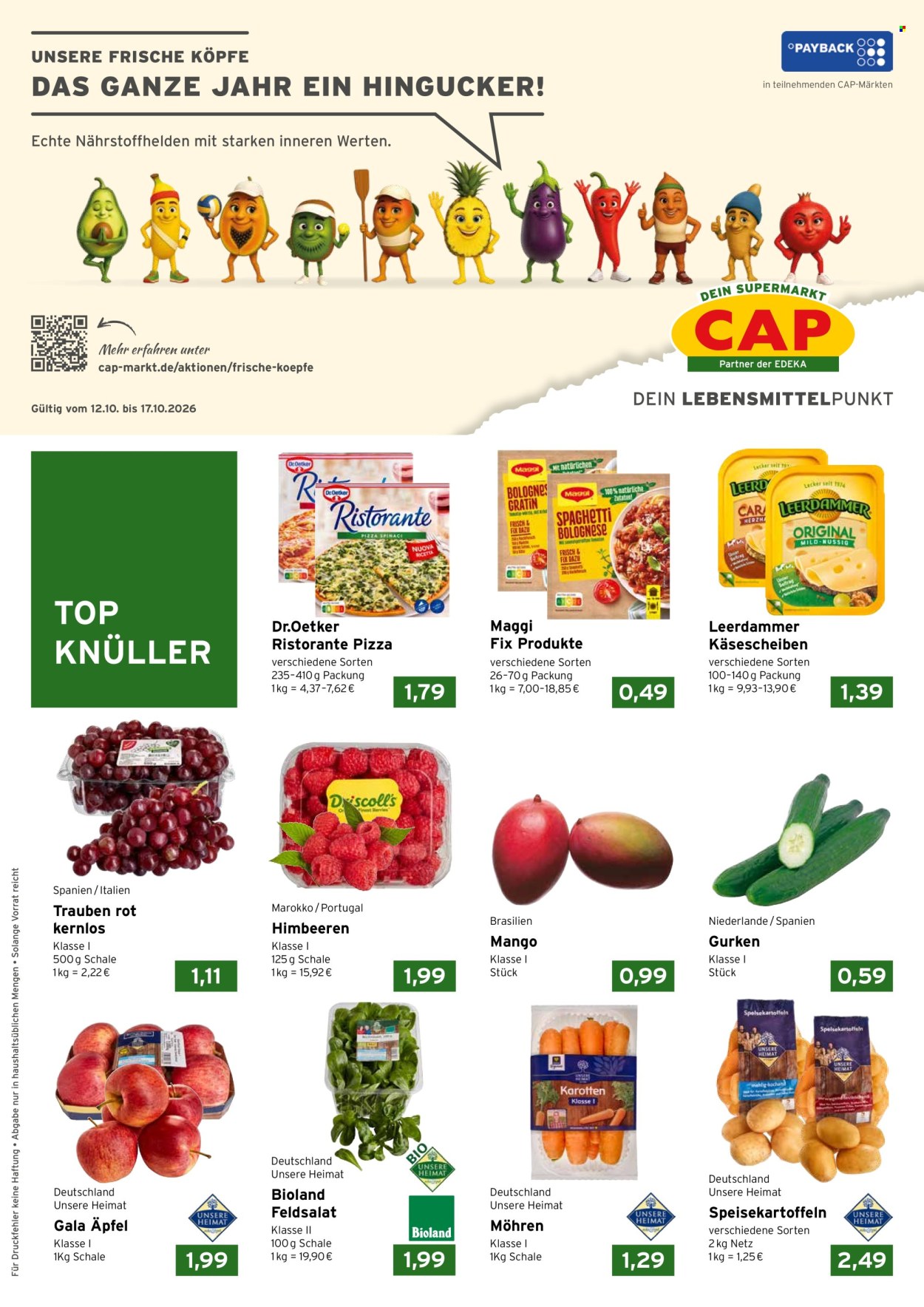 CAP-Markt Prospekte  - 12.10.2026 - 17.10.2026. Seite 1