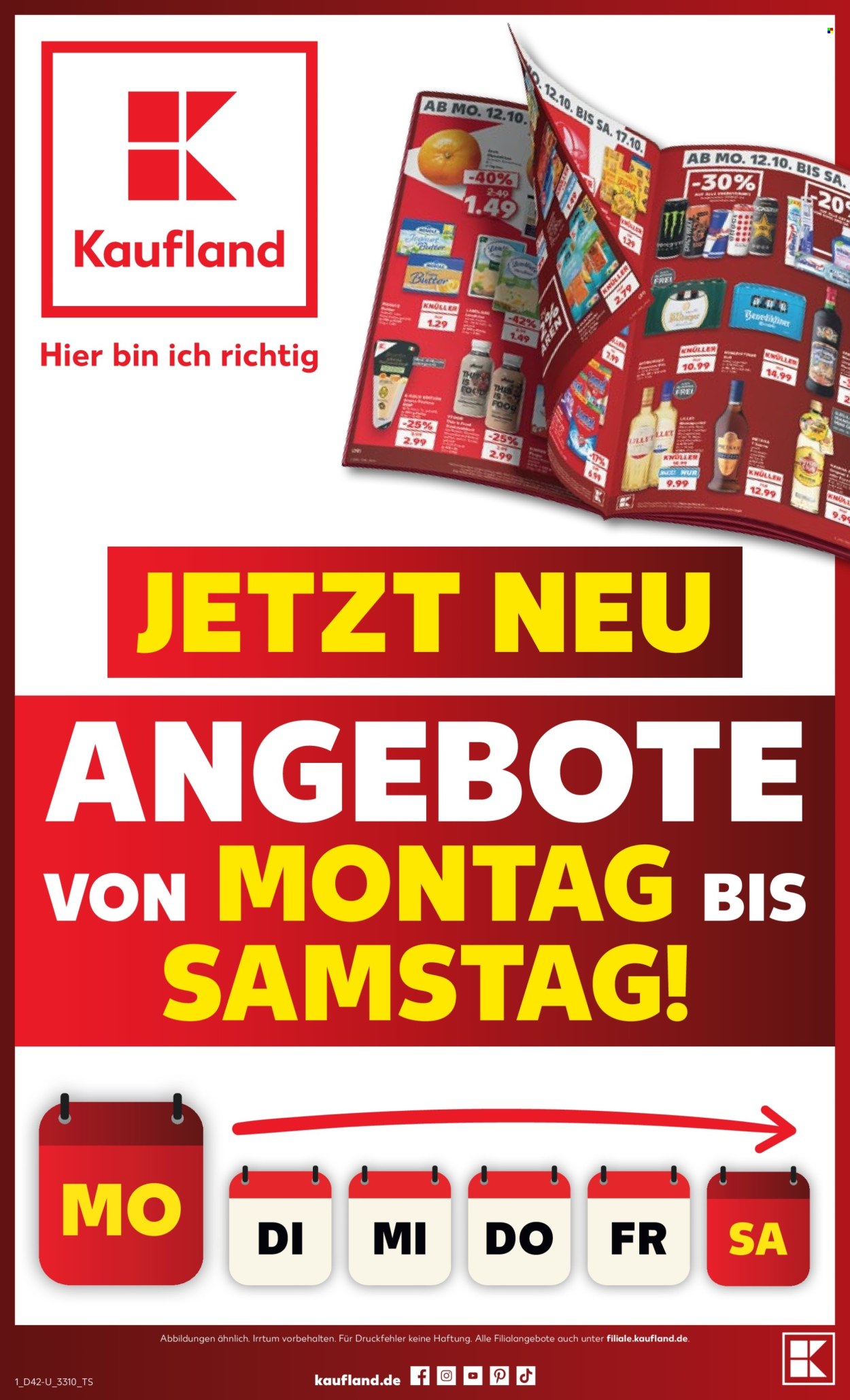 Kaufland Prospekte  - 12.10.2026 - 17.10.2026. Seite 1