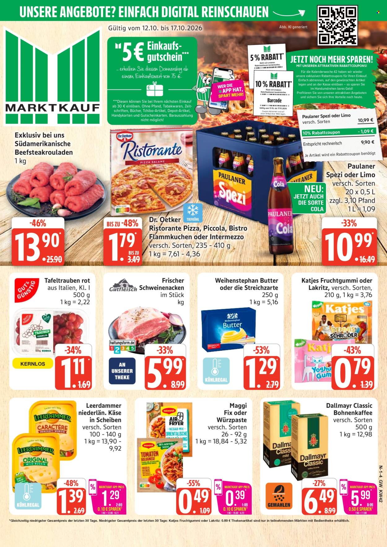 Leták Marktkauf - 12.10.2026 - 17.10.2026. Strana 1