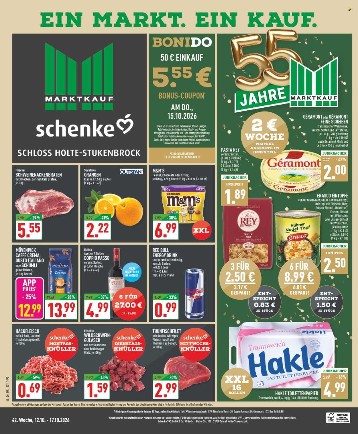 Leták Marktkauf - 12.10.2026 - 17.10.2026. Strana 1