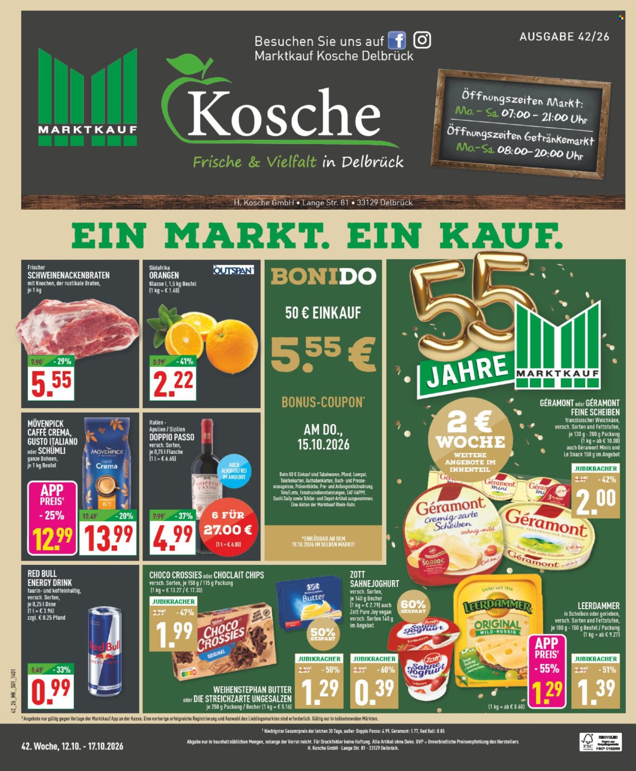 Leták Marktkauf - 12.10.2026 - 17.10.2026. Strana 1