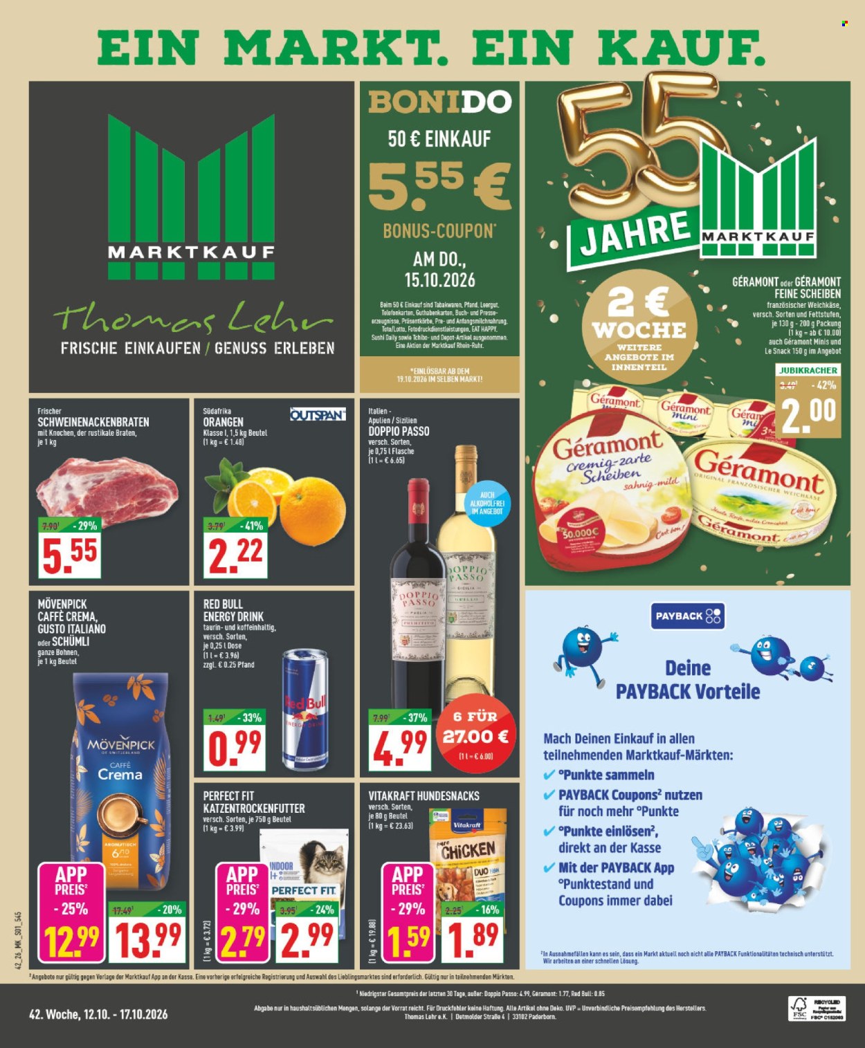 Leták Marktkauf - 12.10.2026 - 17.10.2026. Strana 1