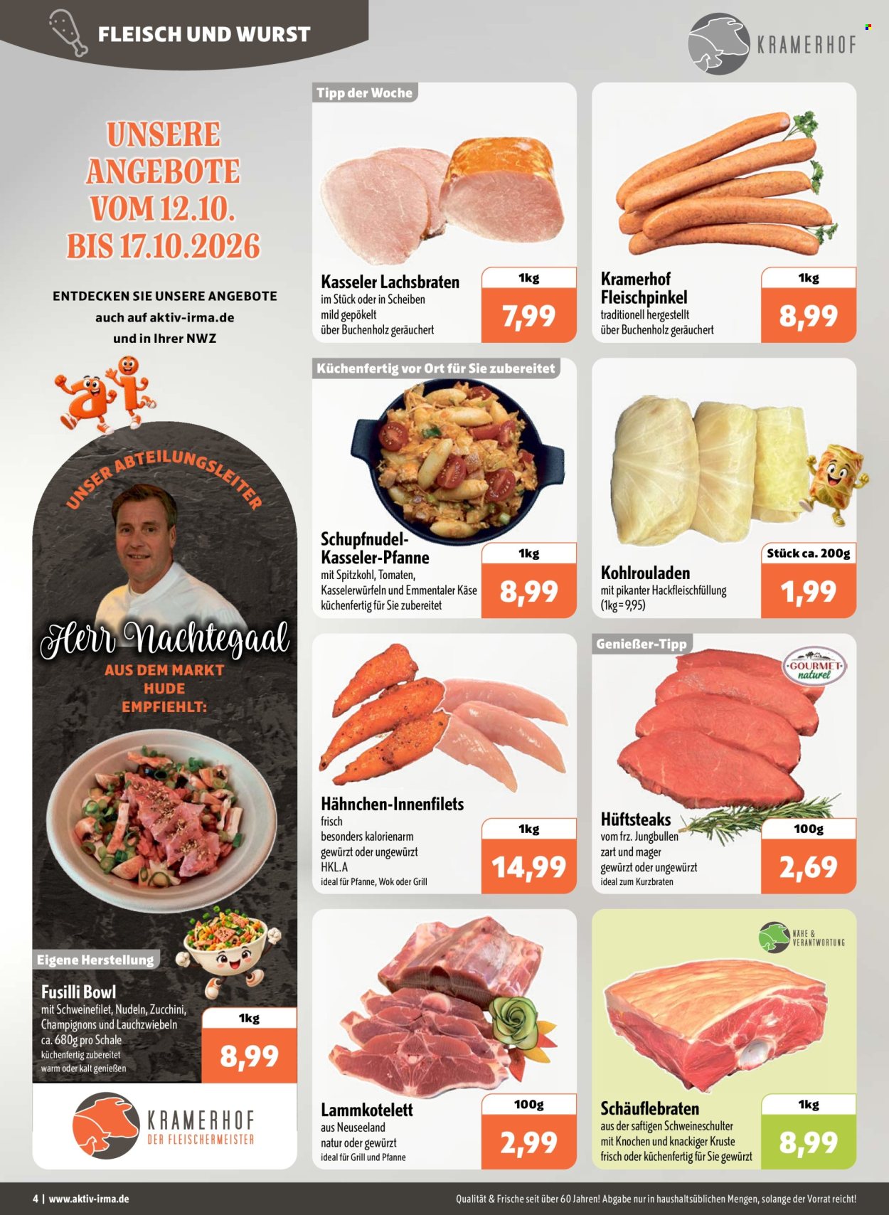 Leták Edeka - 12.10.2026 - 17.10.2026. Strana 4