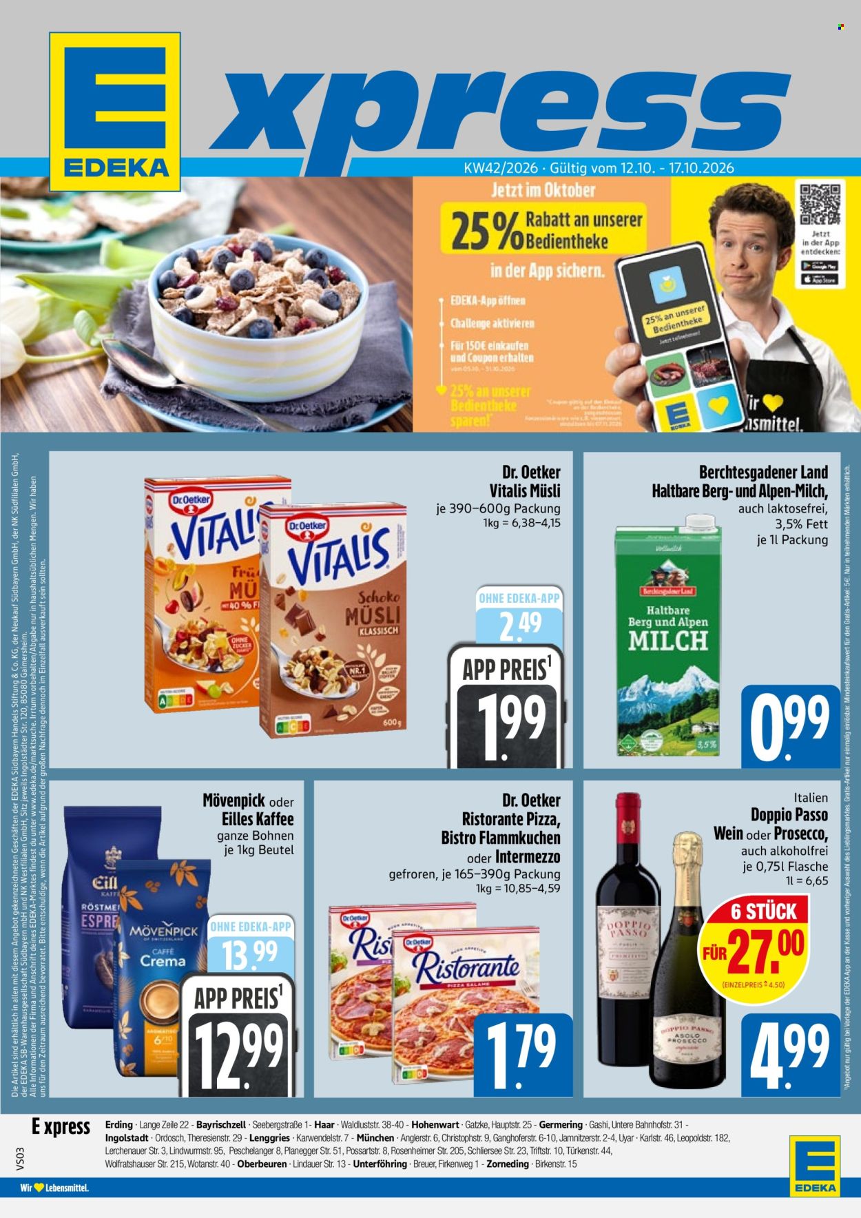 Leták Edeka - 12.10.2026 - 17.10.2026. Strana 1