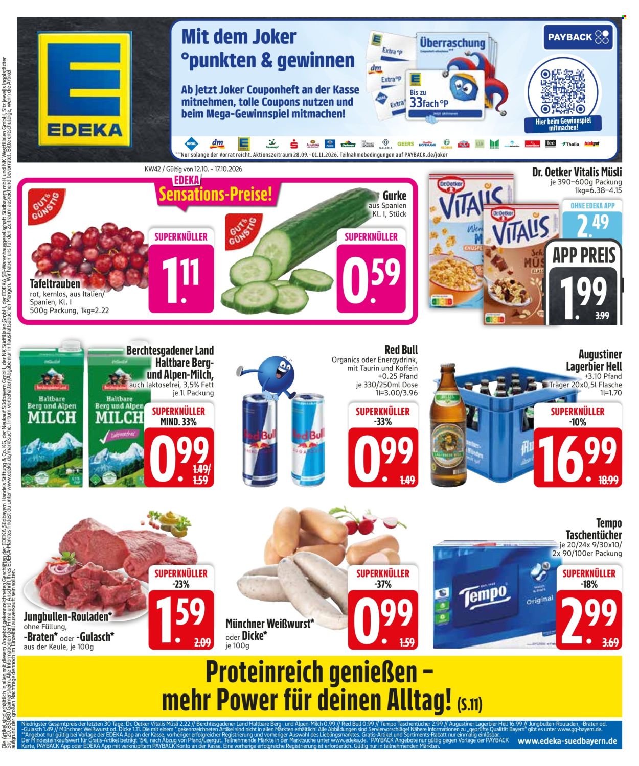 Leták Edeka - 12.10.2026 - 17.10.2026. Strana 3