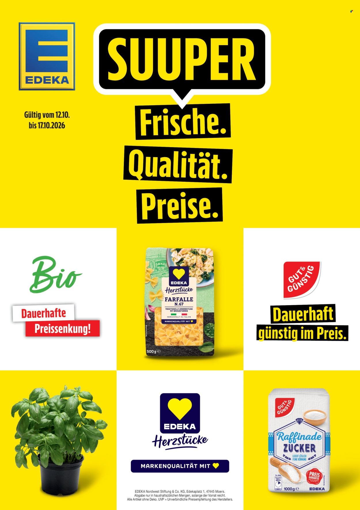 Leták Edeka - 12.10.2026 - 17.10.2026. Strana 1