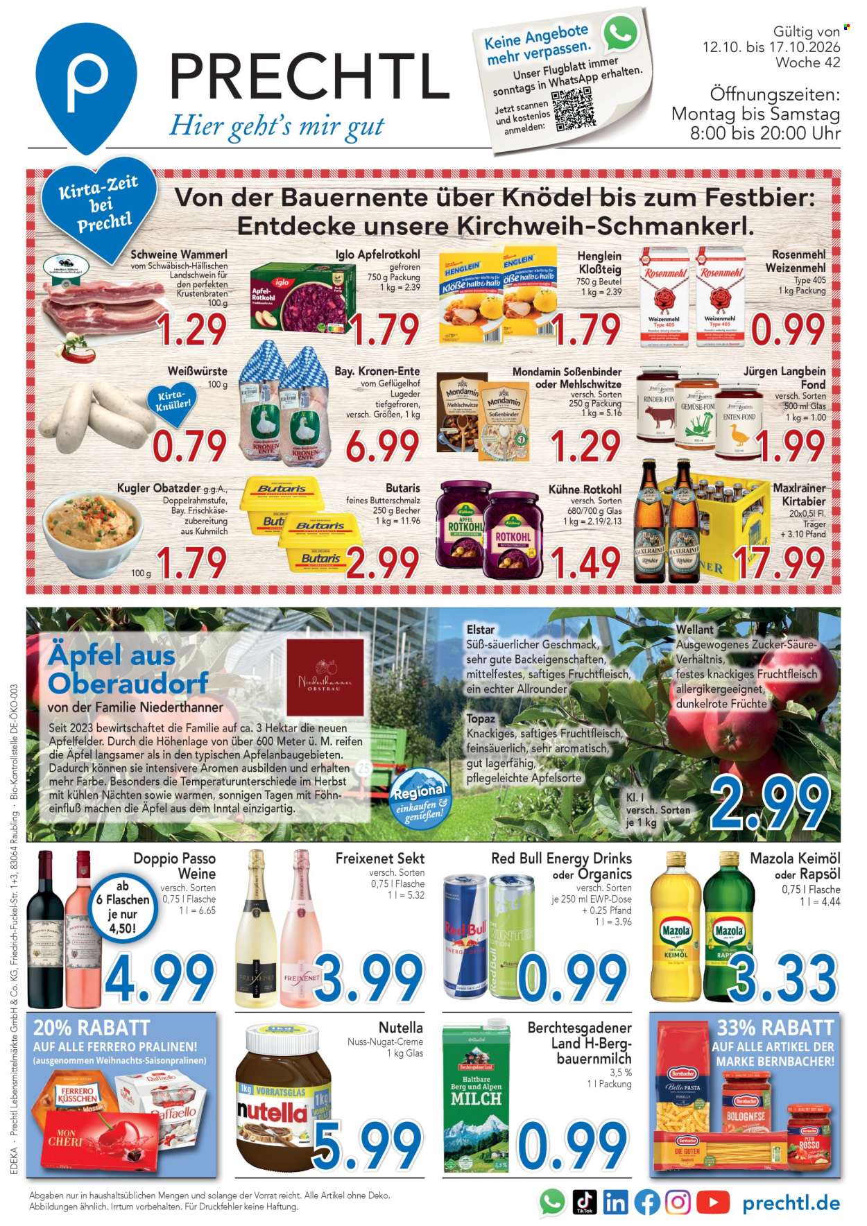 Leták Edeka - 12.10.2026 - 17.10.2026. Strana 1