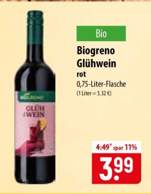 Biogreno Glühwein rot