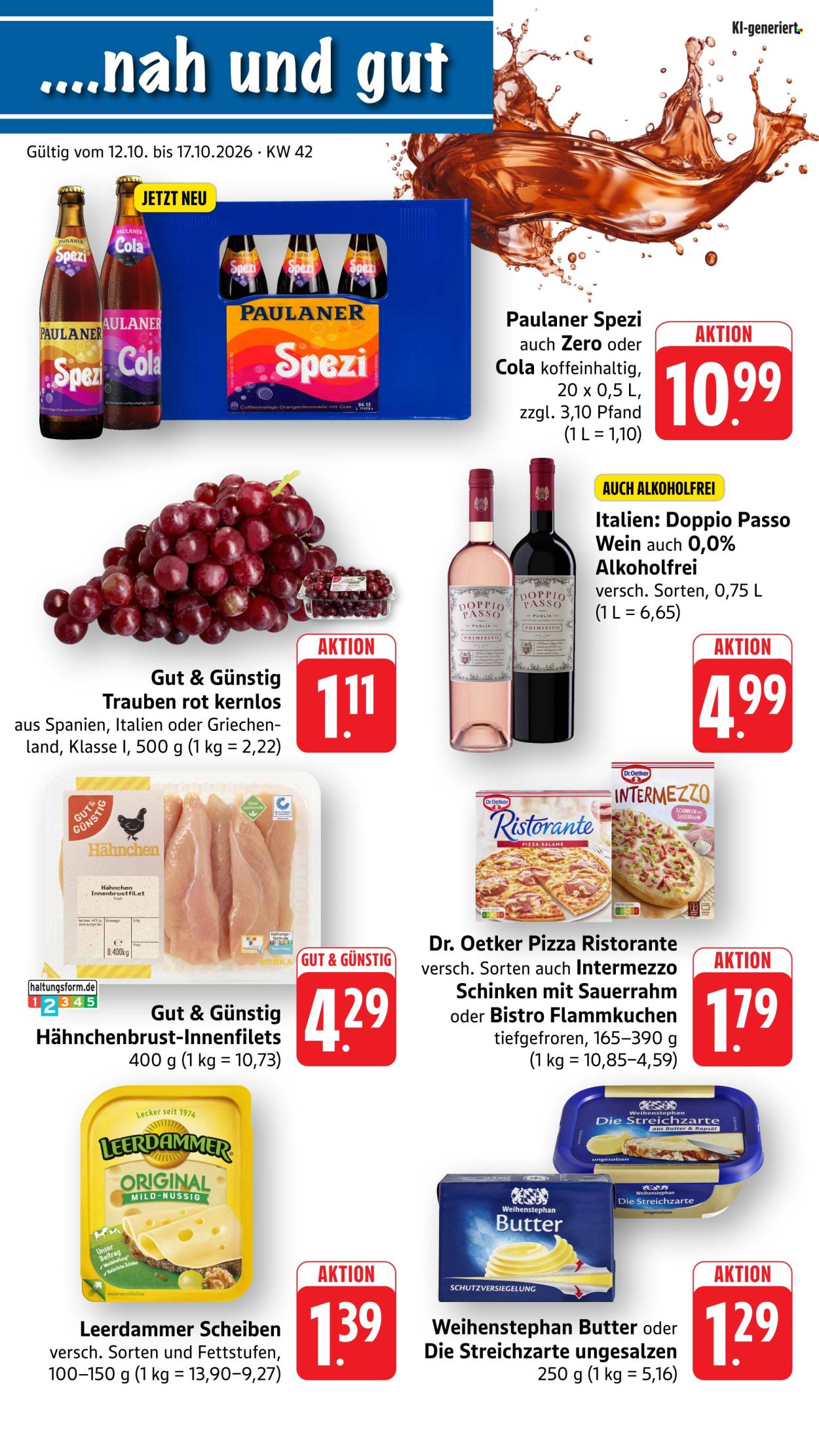 Leták Edeka - 12.10.2026 - 17.10.2026. Strana 1