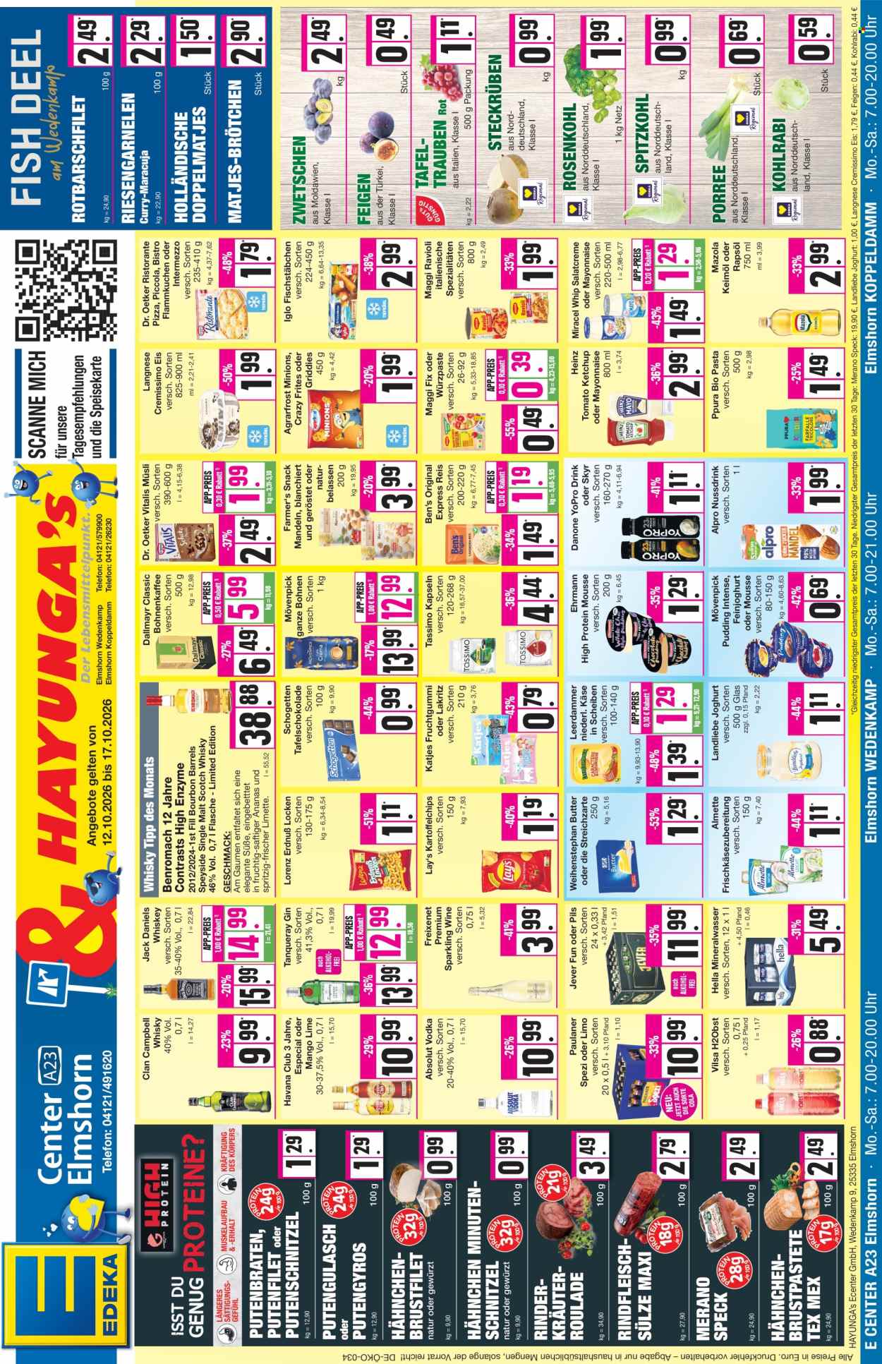 Leták Edeka - 12.10.2026 - 17.10.2026. Strana 1