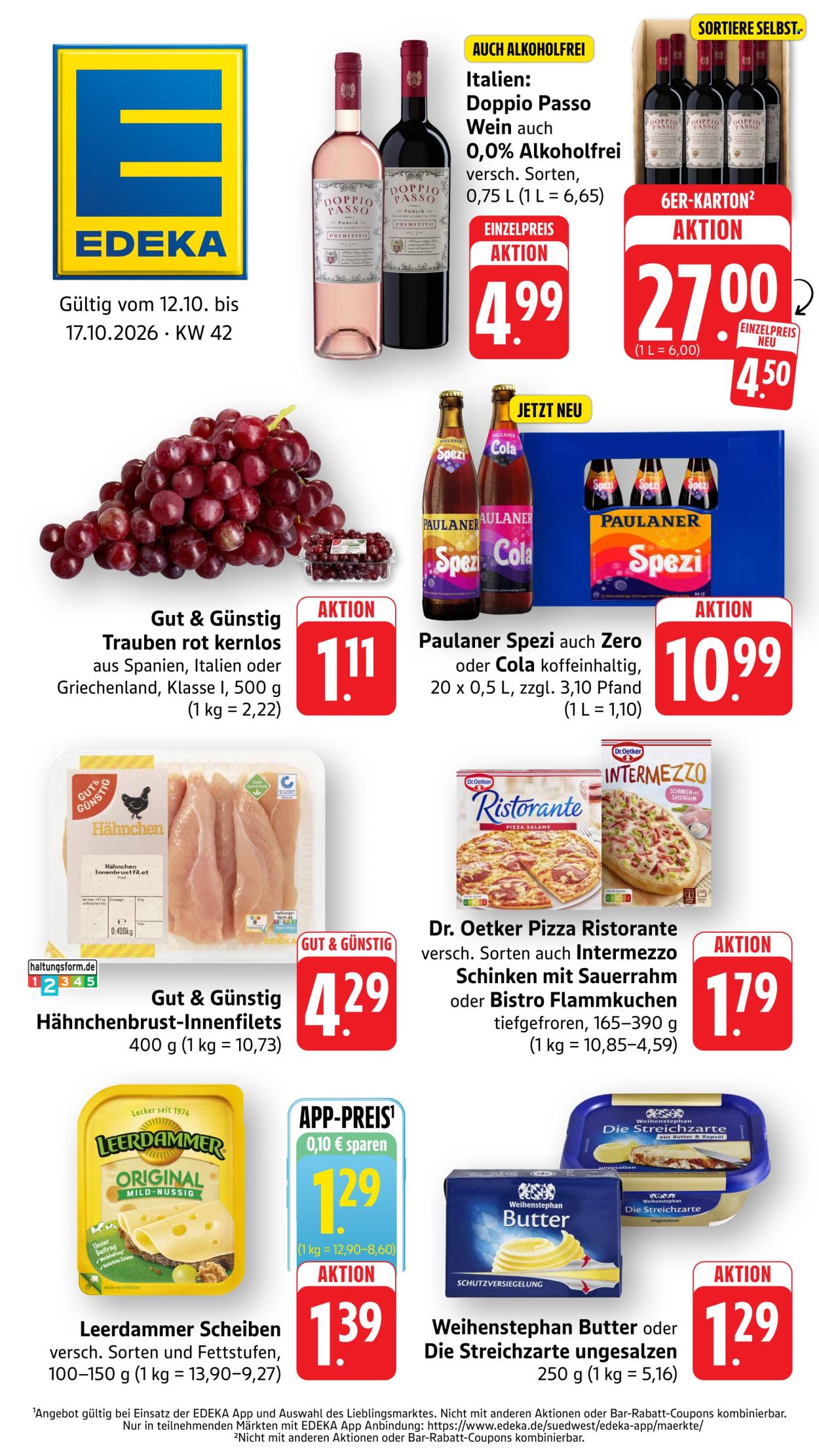 Leták Edeka - 12.10.2026 - 17.10.2026. Strana 1