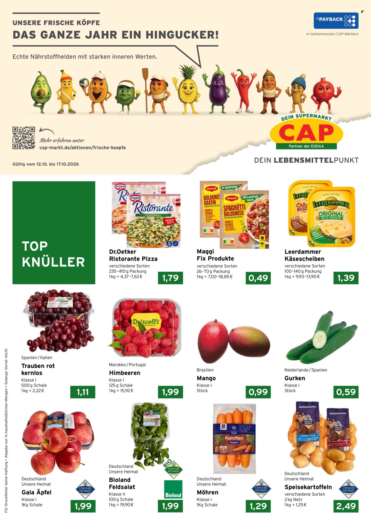 Leták CAP-Markt - 12.10.2026 - 17.10.2026. Strana 1