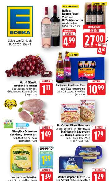 Prospekte Edeka - 12.10.2026 - 17.10.2026.