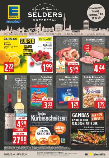 Prospekte Edeka - 12.10.2026 - 17.10.2026.