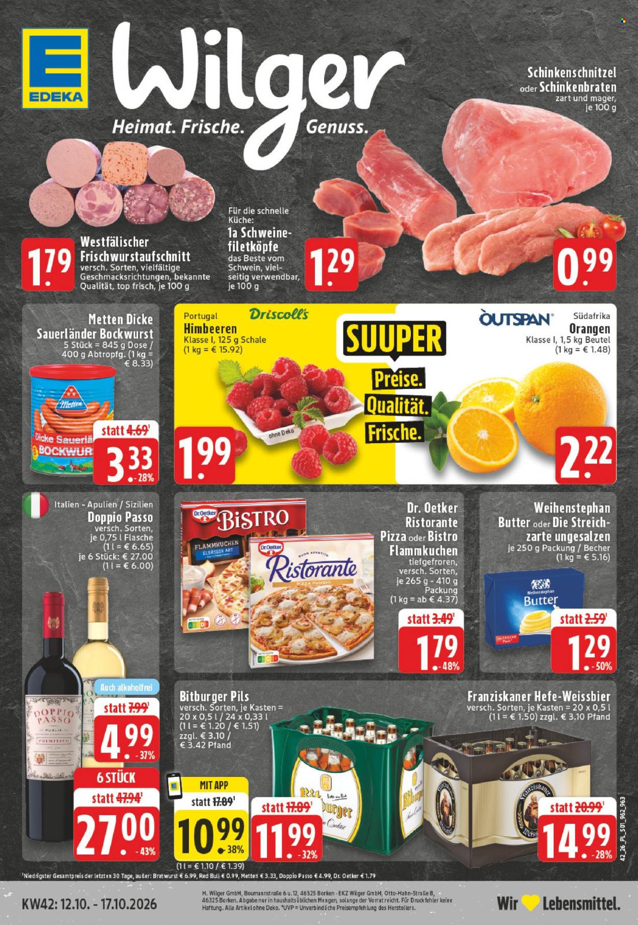 Leták Edeka - 12.10.2026 - 17.10.2026. Strana 1