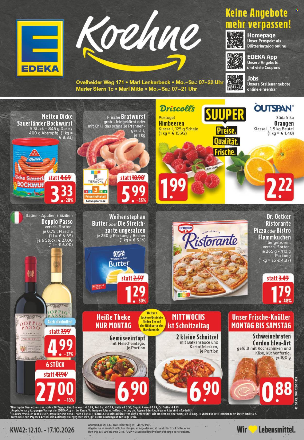 Leták Edeka - 12.10.2026 - 17.10.2026. Strana 1