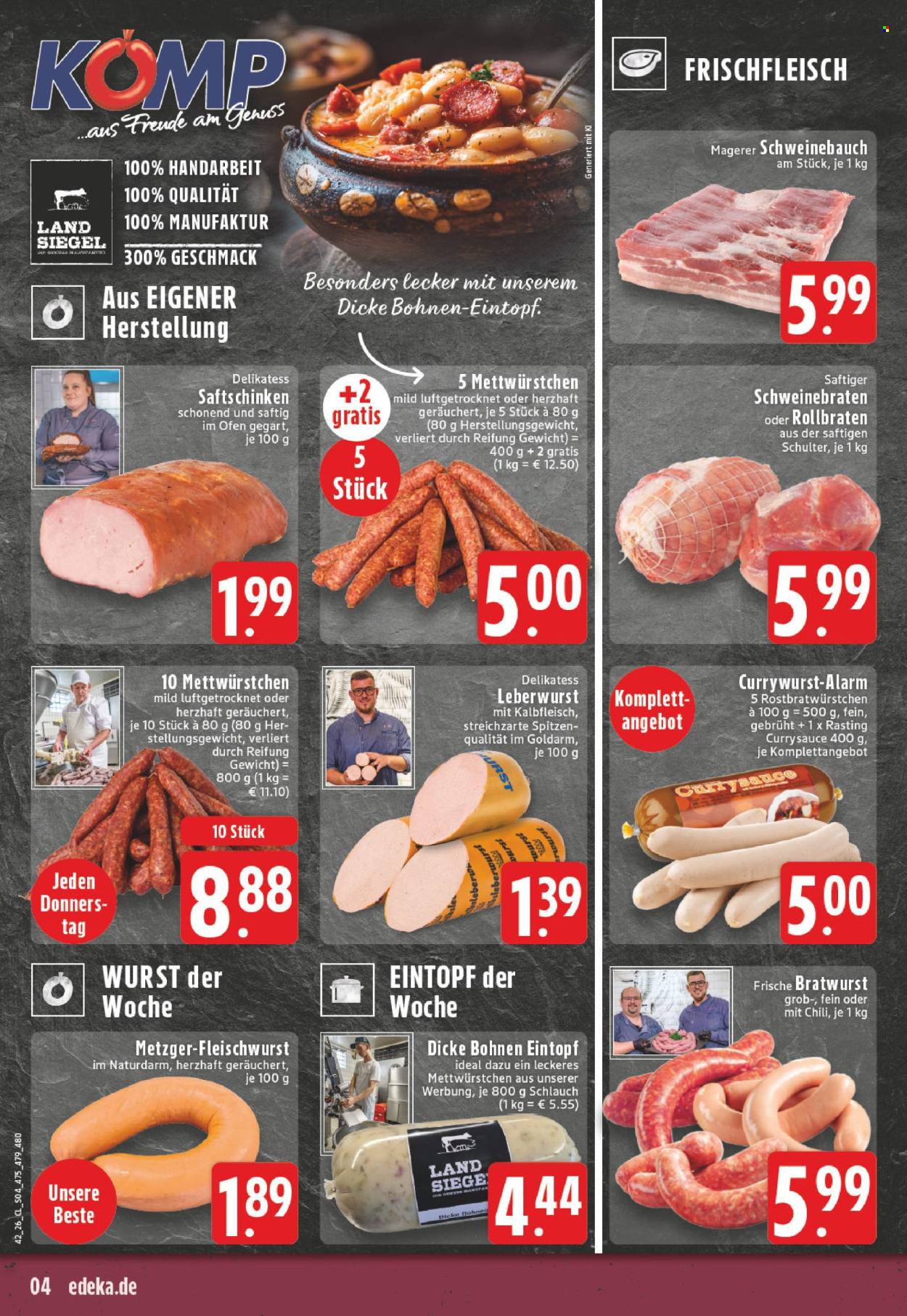 Leták Edeka - 12.10.2026 - 17.10.2026. Strana 4