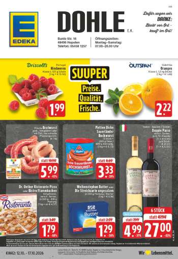 Prospekte Edeka - 12.10.2026 - 17.10.2026.