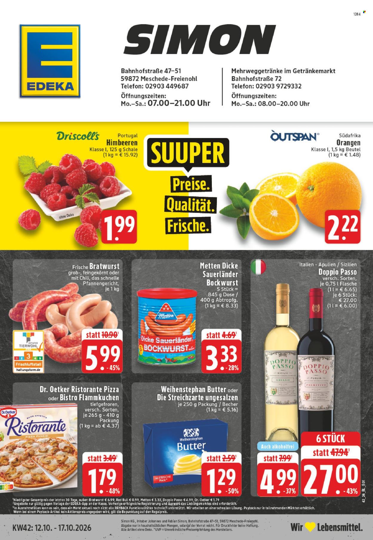 Leták Edeka - 12.10.2026 - 17.10.2026. Strana 1