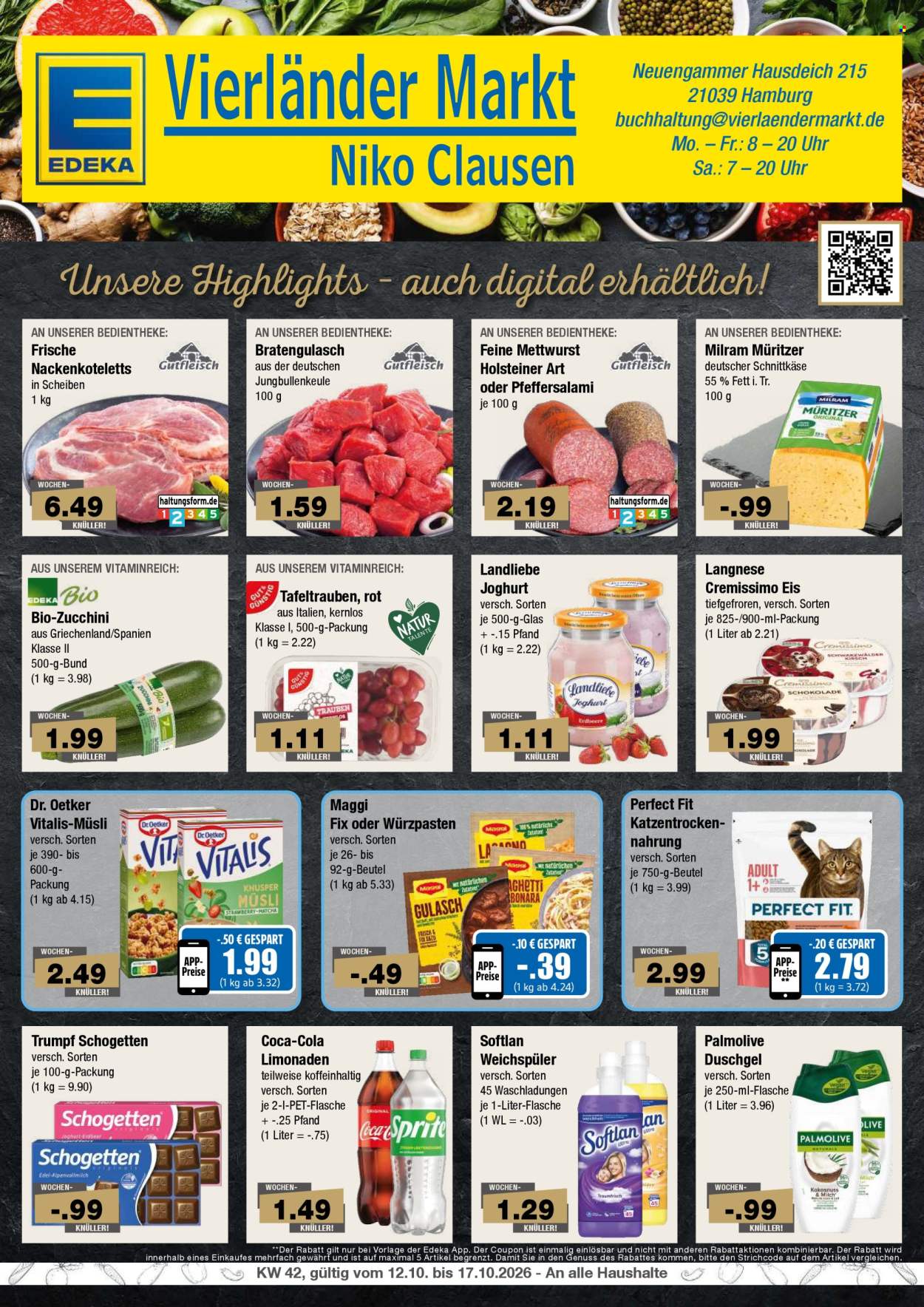 Leták Edeka - 12.10.2026 - 17.10.2026. Strana 1