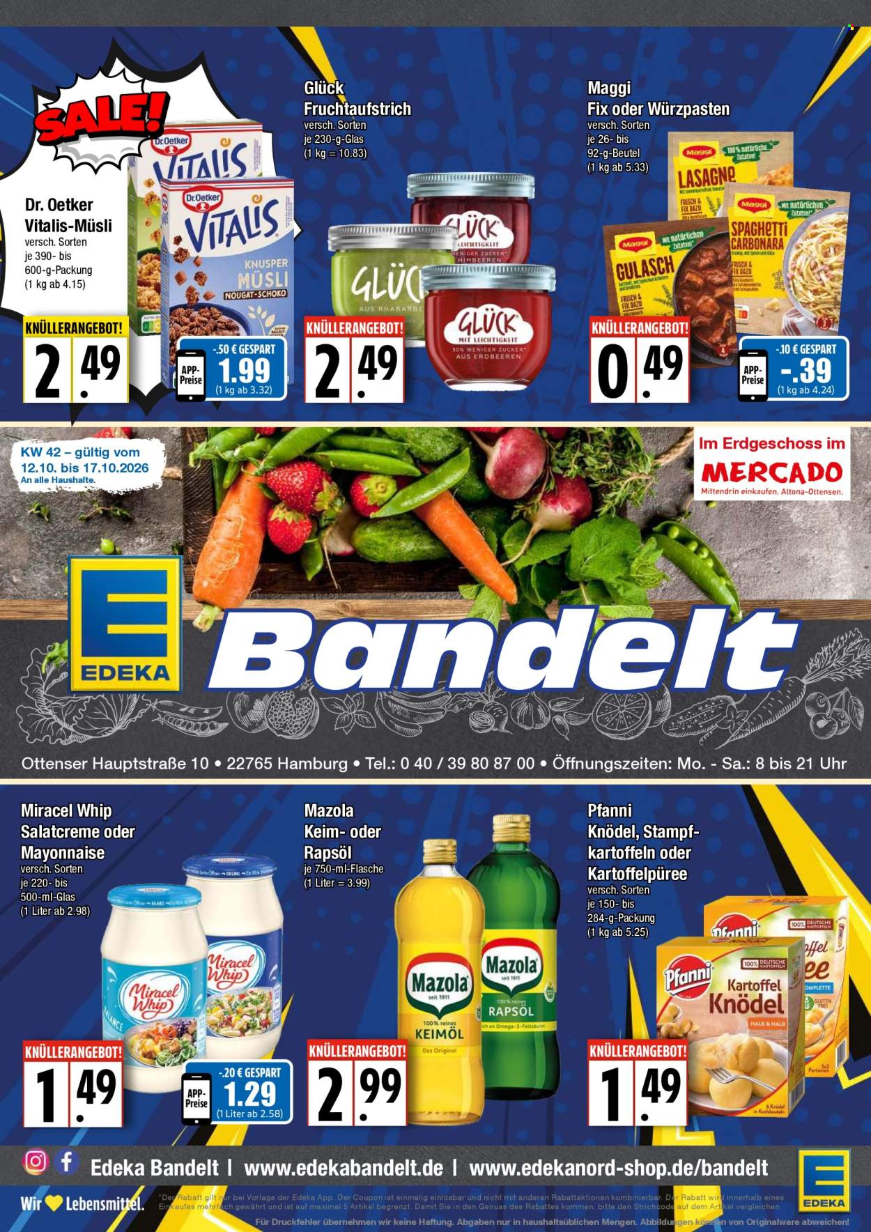 Leták Edeka - 12.10.2026 - 17.10.2026. Strana 1