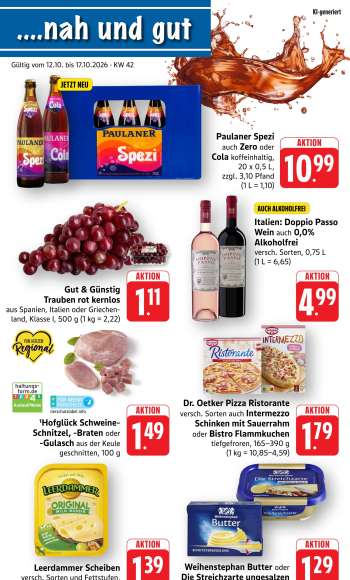 Prospekte Edeka - 12.10.2026 - 17.10.2026.