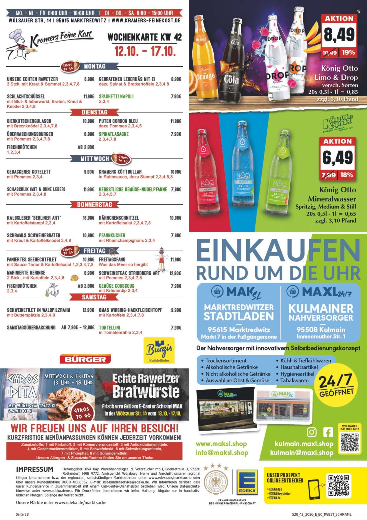 Leták Edeka - 12.10.2026 - 17.10.2026. Strana 2